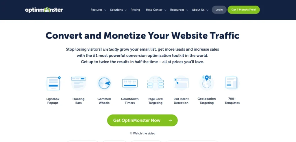 OptinMonster login interface