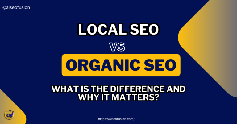 What Is the difference between local and organic SEO